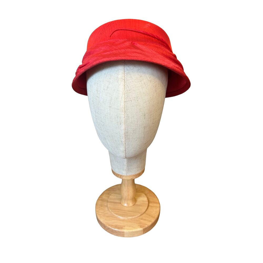 Vintage 1940s–50s Red Feather Cocktail Hat - Picture 2 of 5